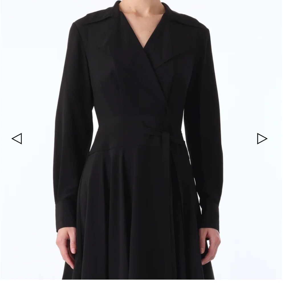 JASON WU L/S SILK CDC HANDKERCHEIF HEM DRESS - Picture 4 of 5